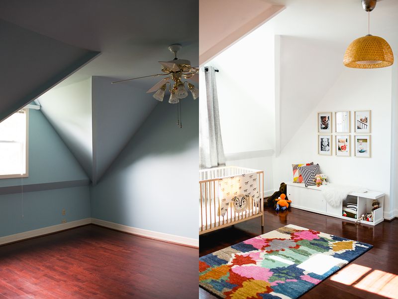 Sarah's nursery tour- before and after!