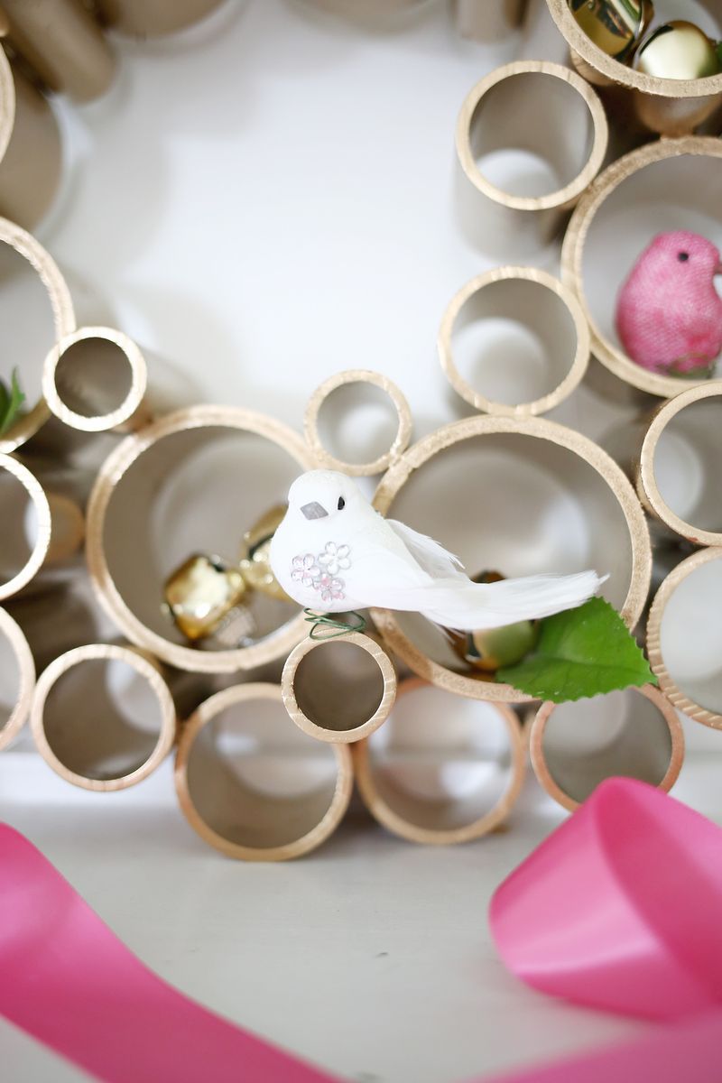 Try this-pvc pipe wreath 