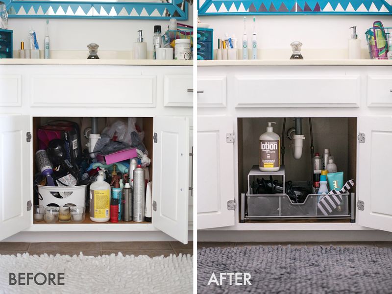 Organize Your Bathroom Vanity Like A Pro Beautiful Mess - How To Organise My Bathroom Cupboard