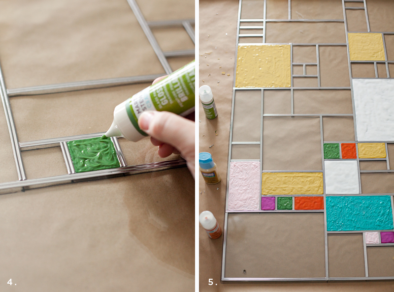 DIY Faux Stained Glass - A Beautiful Mess