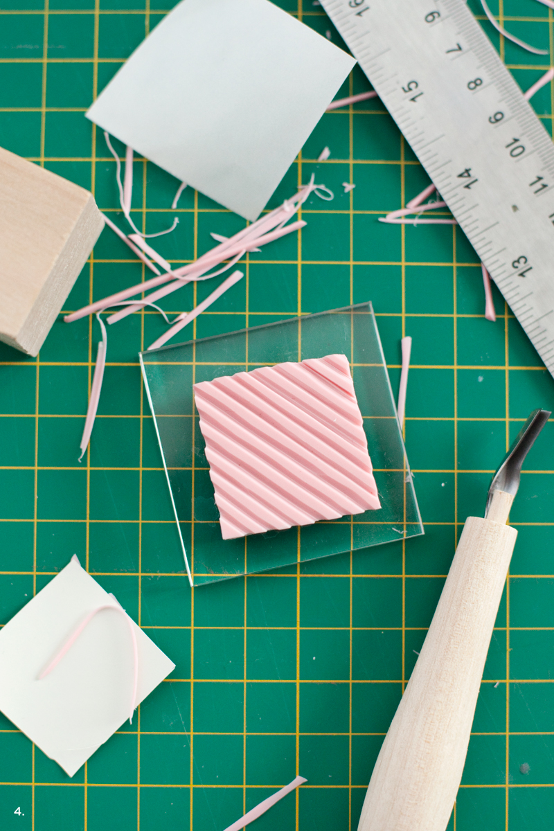 Add a buffalo plaid pattern to your crafts with this easy DIY stamp set.