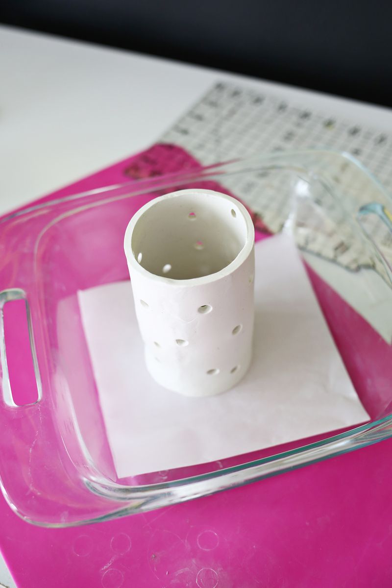 Need to try this! Easy Clay Votive DIY (click through for tutorial) 