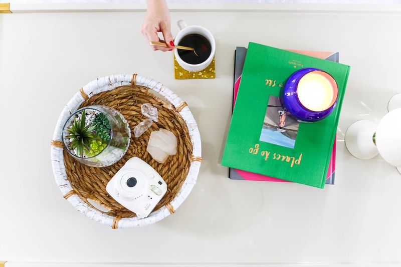 Styling A Coffee Table (3 Ways) via A Beautiful Mess 