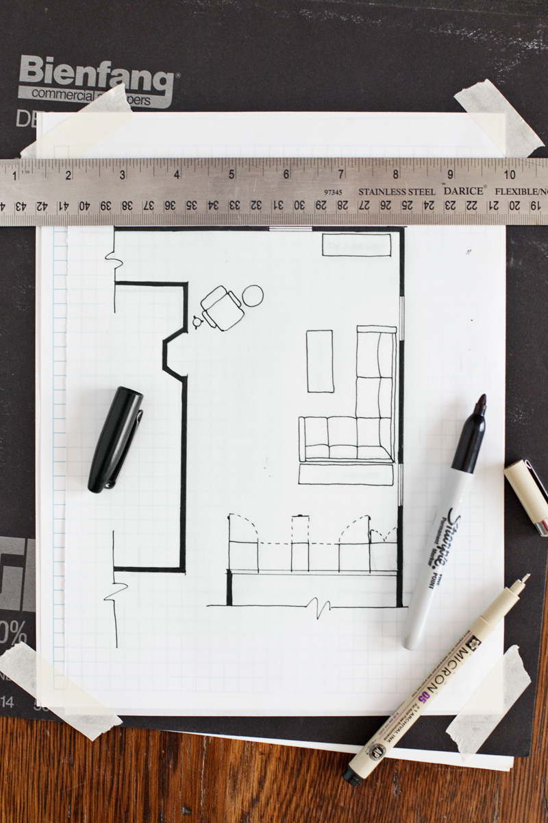 How to Draw a Floor Plan- without any special tools or computer programs!