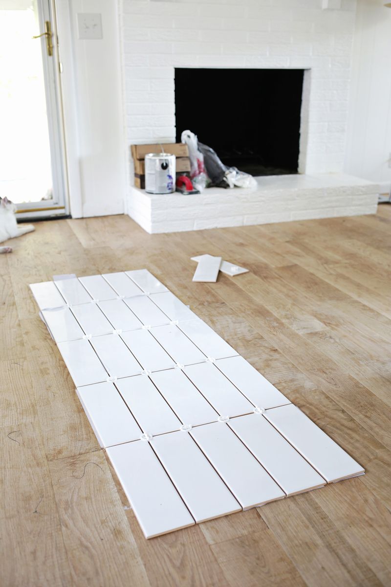 Tiled countertop DIY (click through for tutorial)