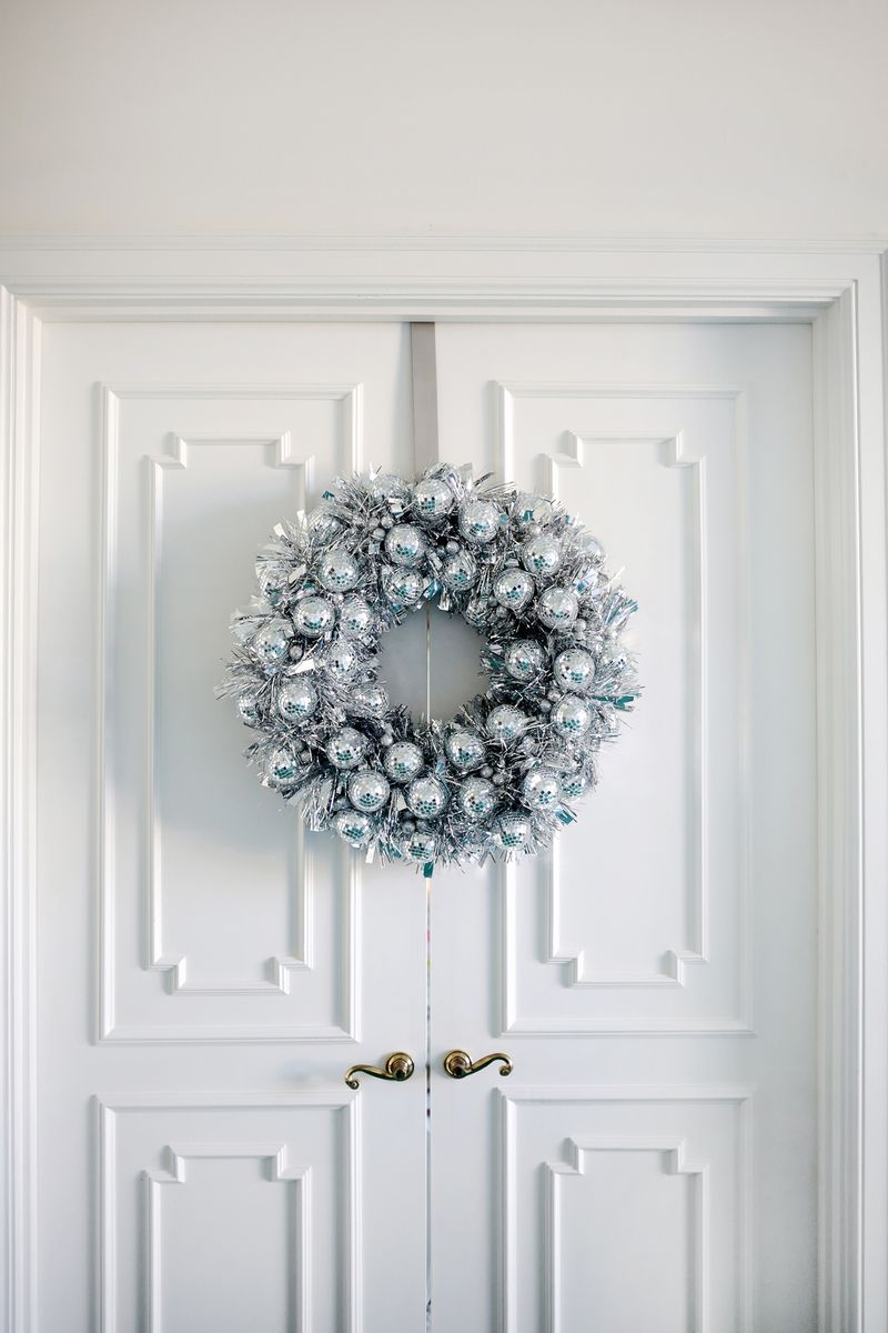 Disco ball wreath? Yes please! 