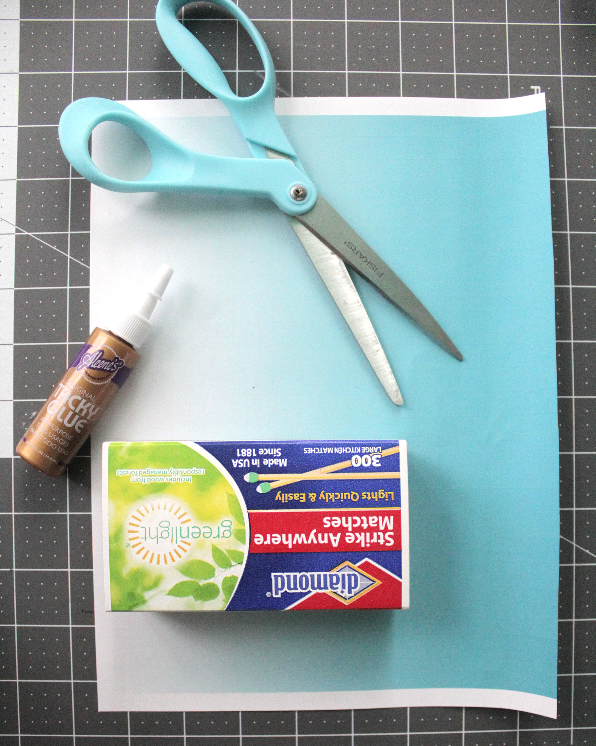 Step 12- print out paper and glue or tape onto box