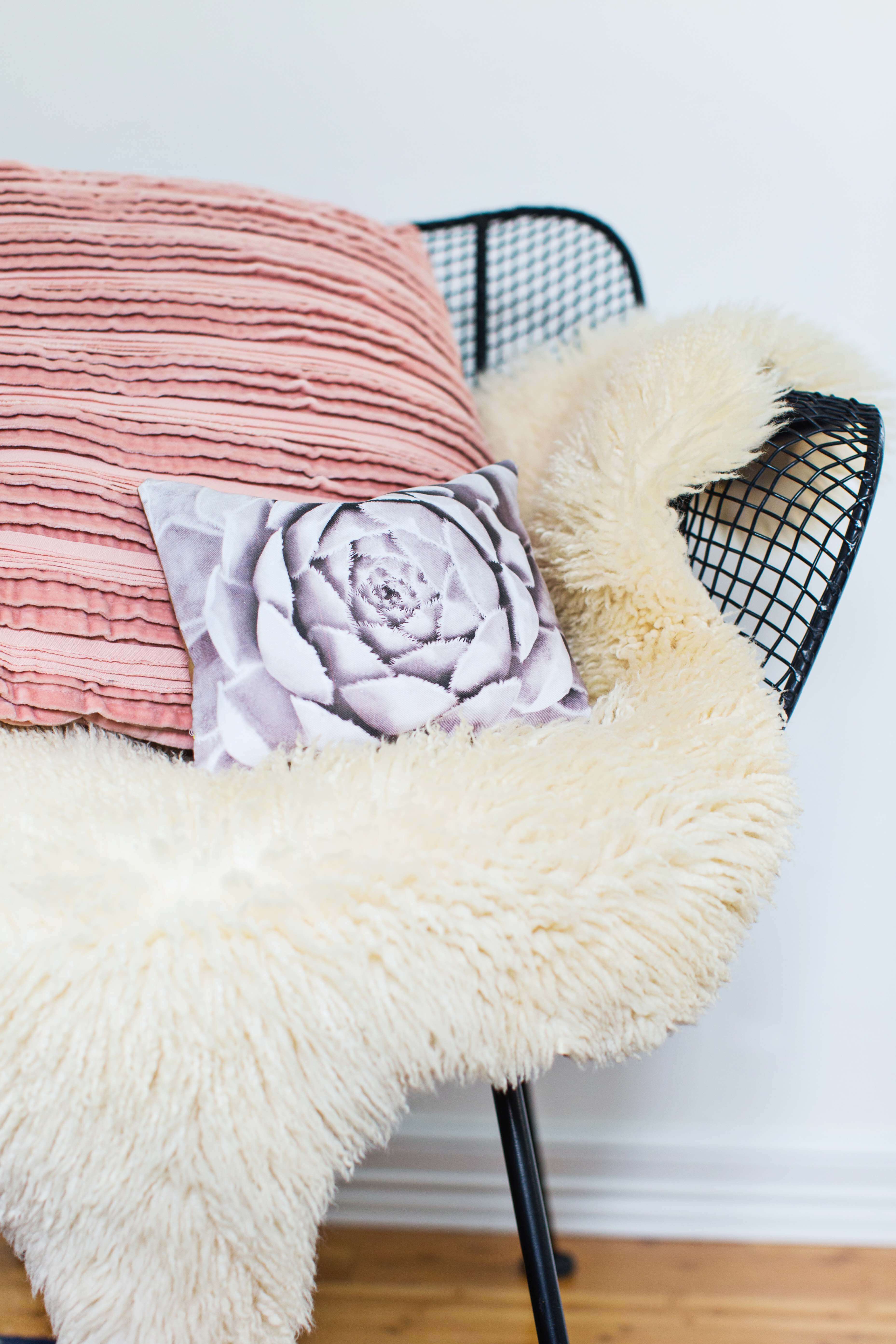 Vibrant floral photo pillow DIY 