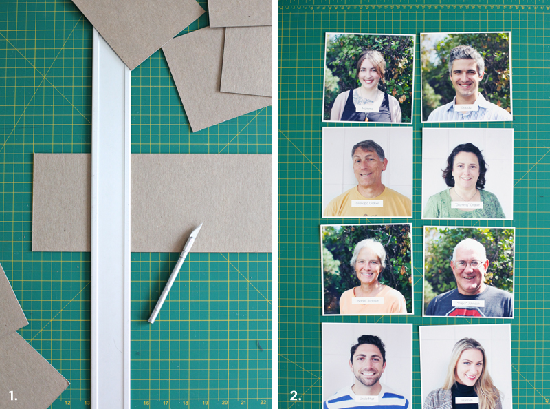 How to easily make a children's board book- perfect for learning family names!