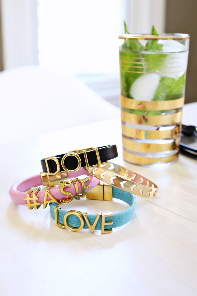 Have to make these! Easy phrase bracelets (click through for tutorial) 