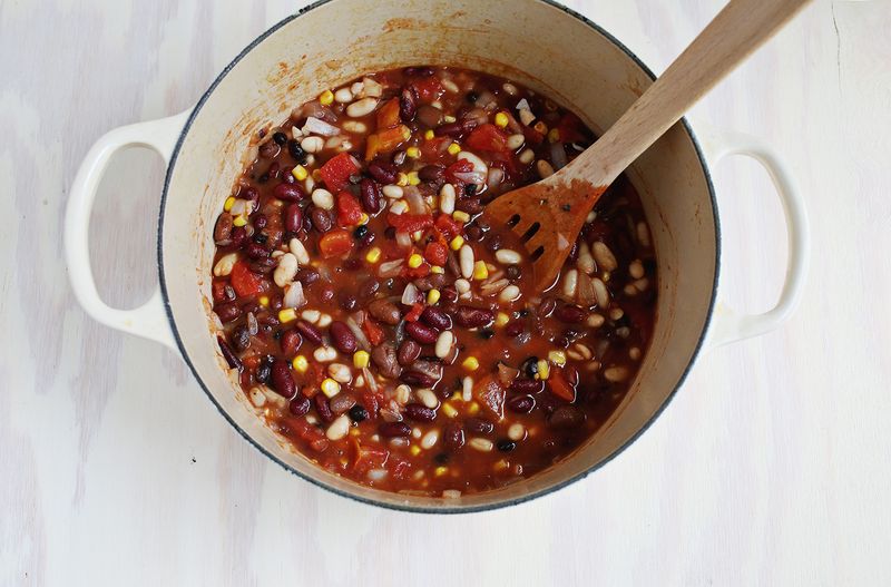 Easy vegetarian chili recipe