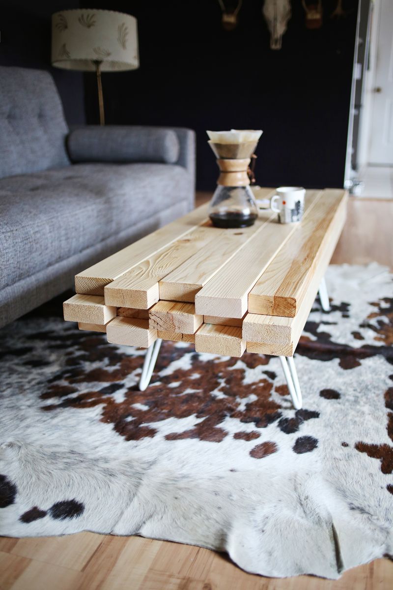 Traditional in terms of Expert DIY Wooden Coffee Table - A Beautiful Mess