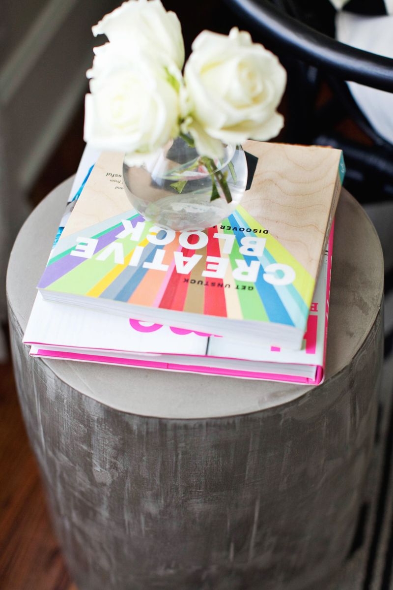 DIY cement side tables 