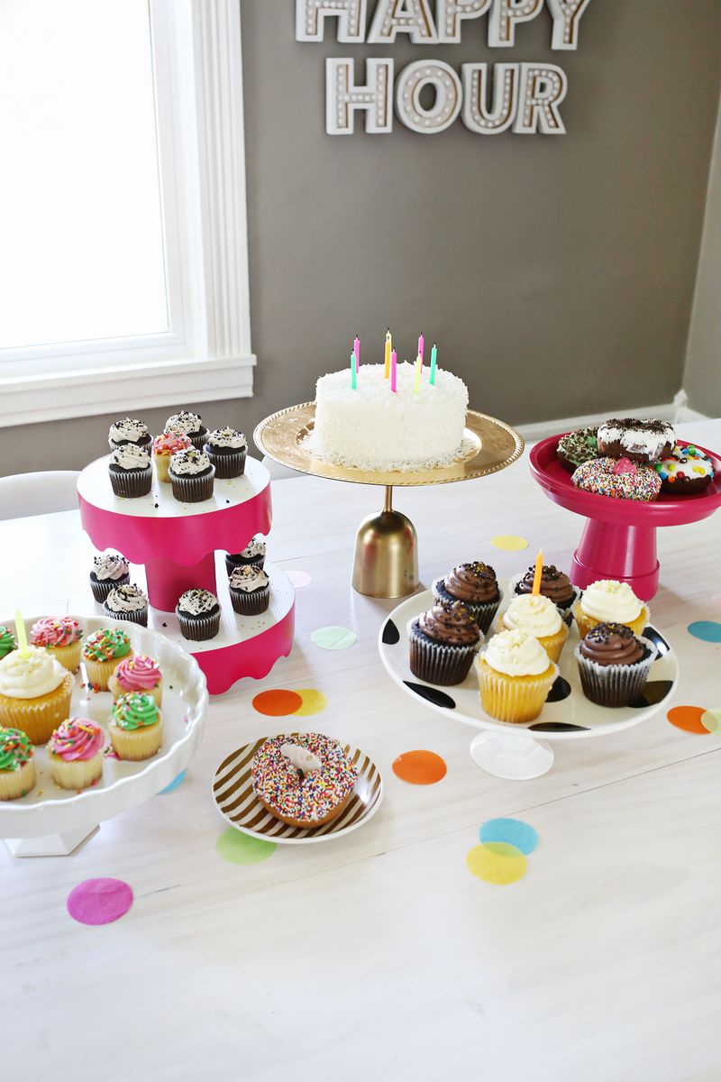 Making these for my next party! 5 Temporary Cake Stand Ideas (click through for more)        