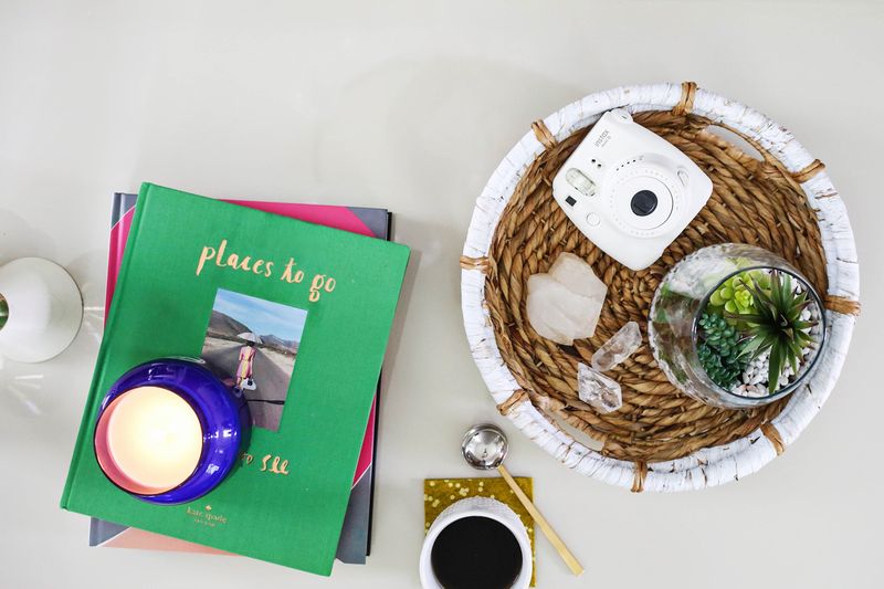 Styling A Coffee Table (3 Ways) via A Beautiful Mess  