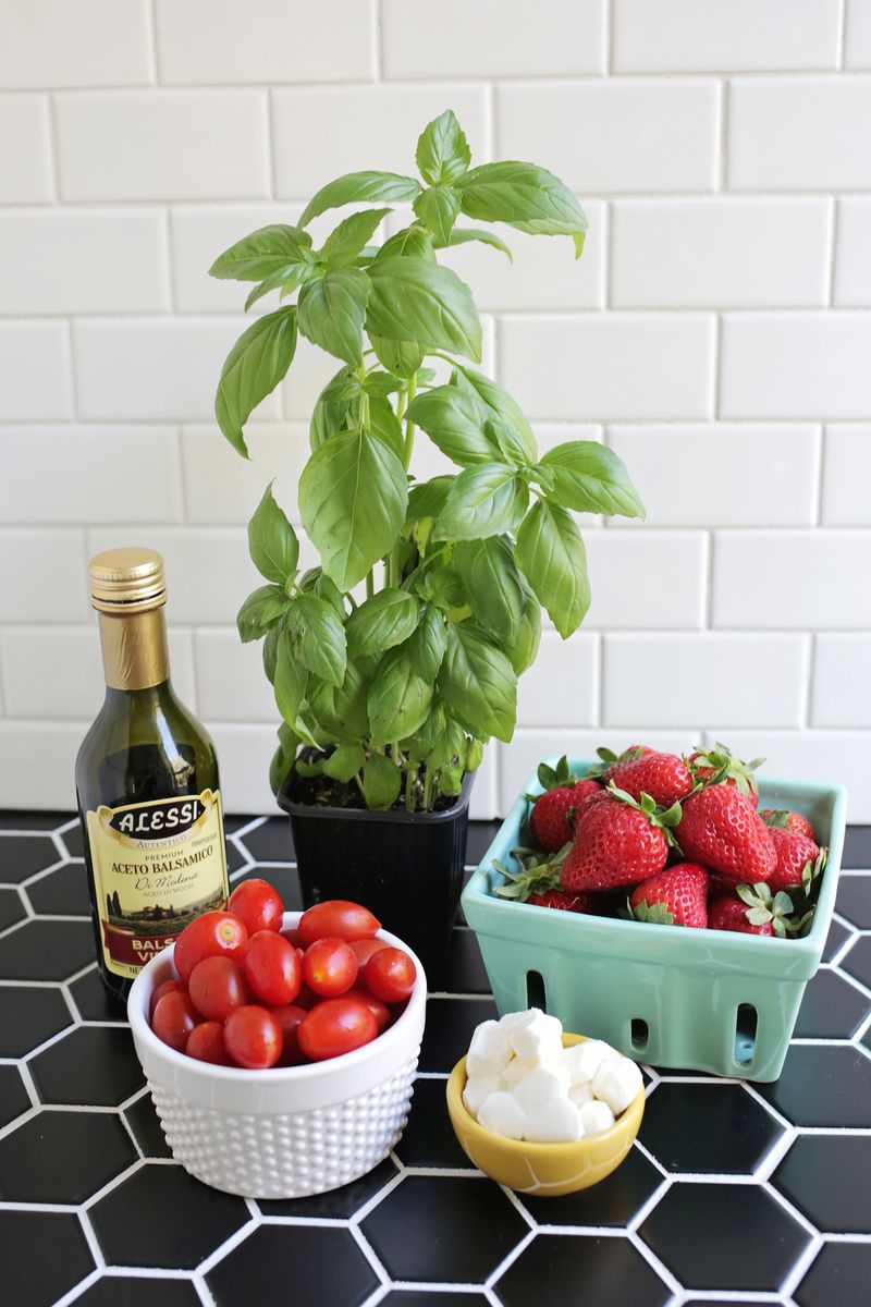 Strawberry caprese salad! (click through for recipe)