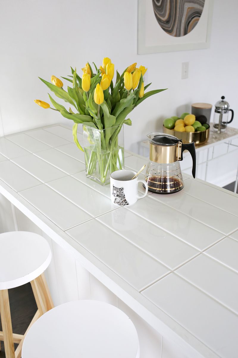 Tiled Countertop Diy No Saw Required, How To Tile Your Countertops