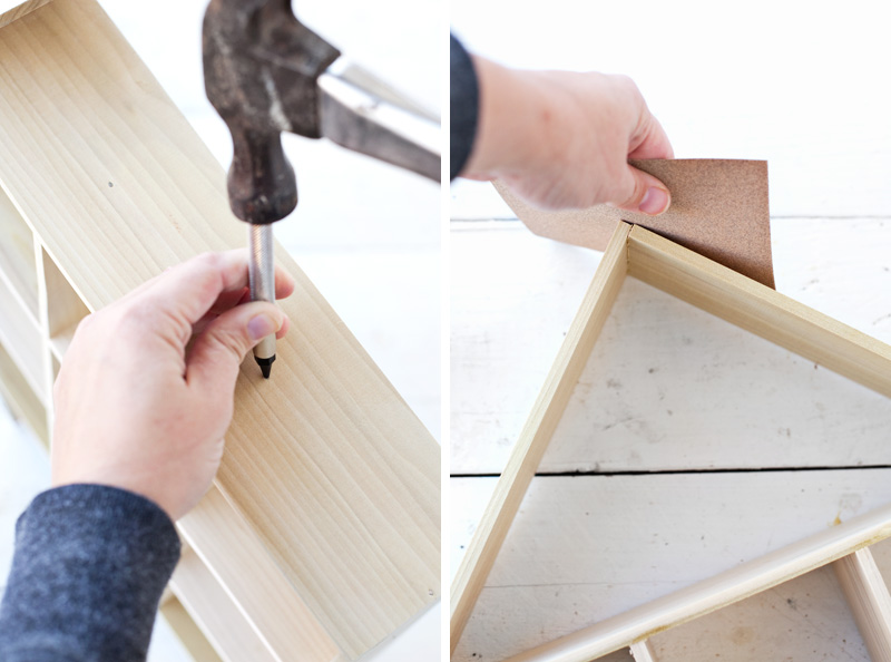 DIY House-Shaped Shelf with simple step-by-step instructions