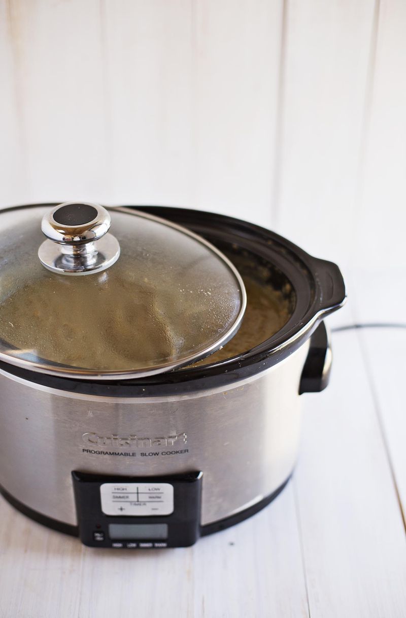 Making soup in a crockpot