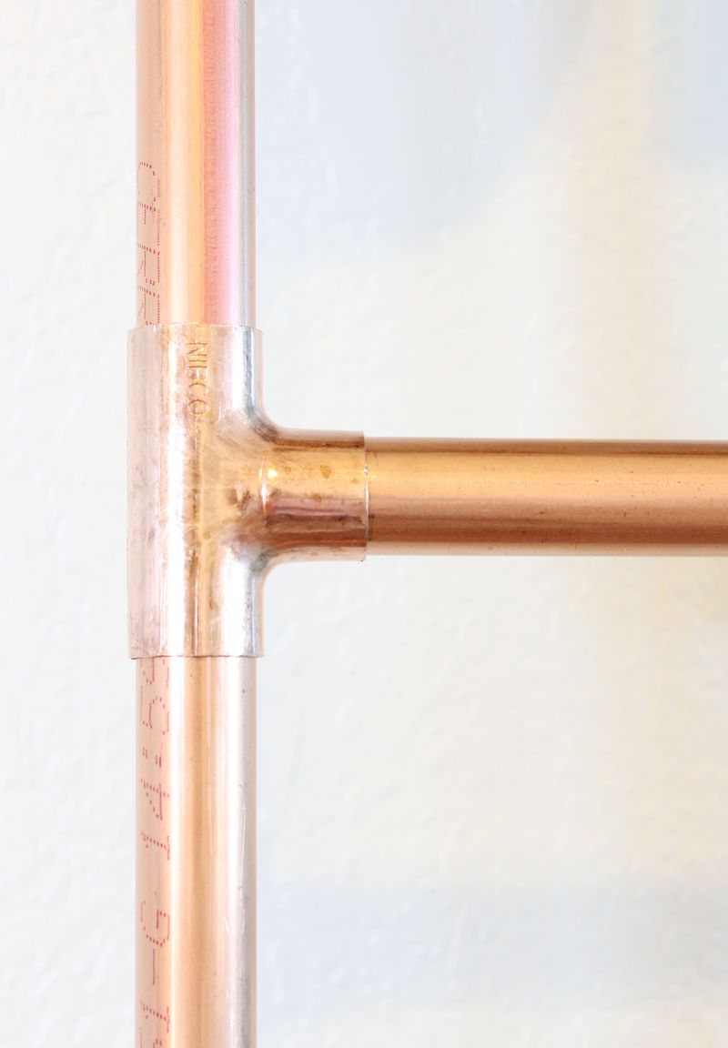 DIY Copper Ladder - Click for tutorial! 