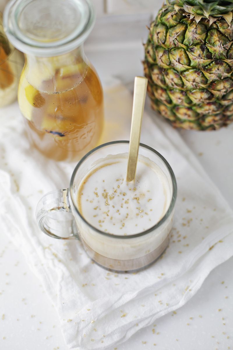 Grilled Pineapple Latte (via abeautifulmess.com) 
