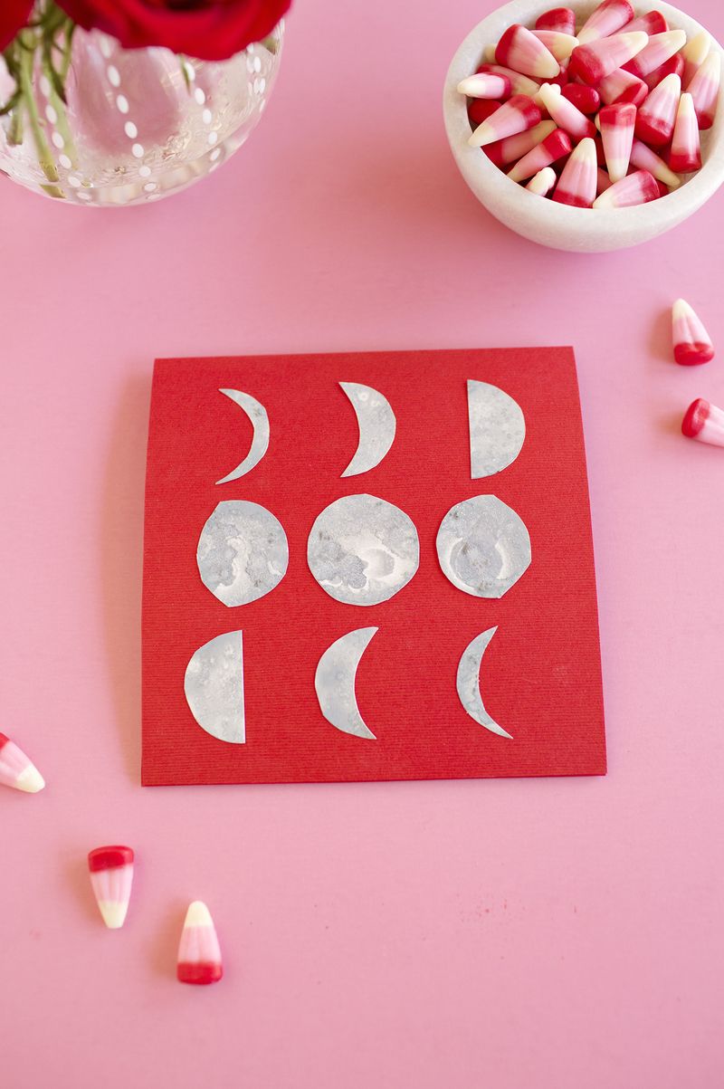 Moon phases card