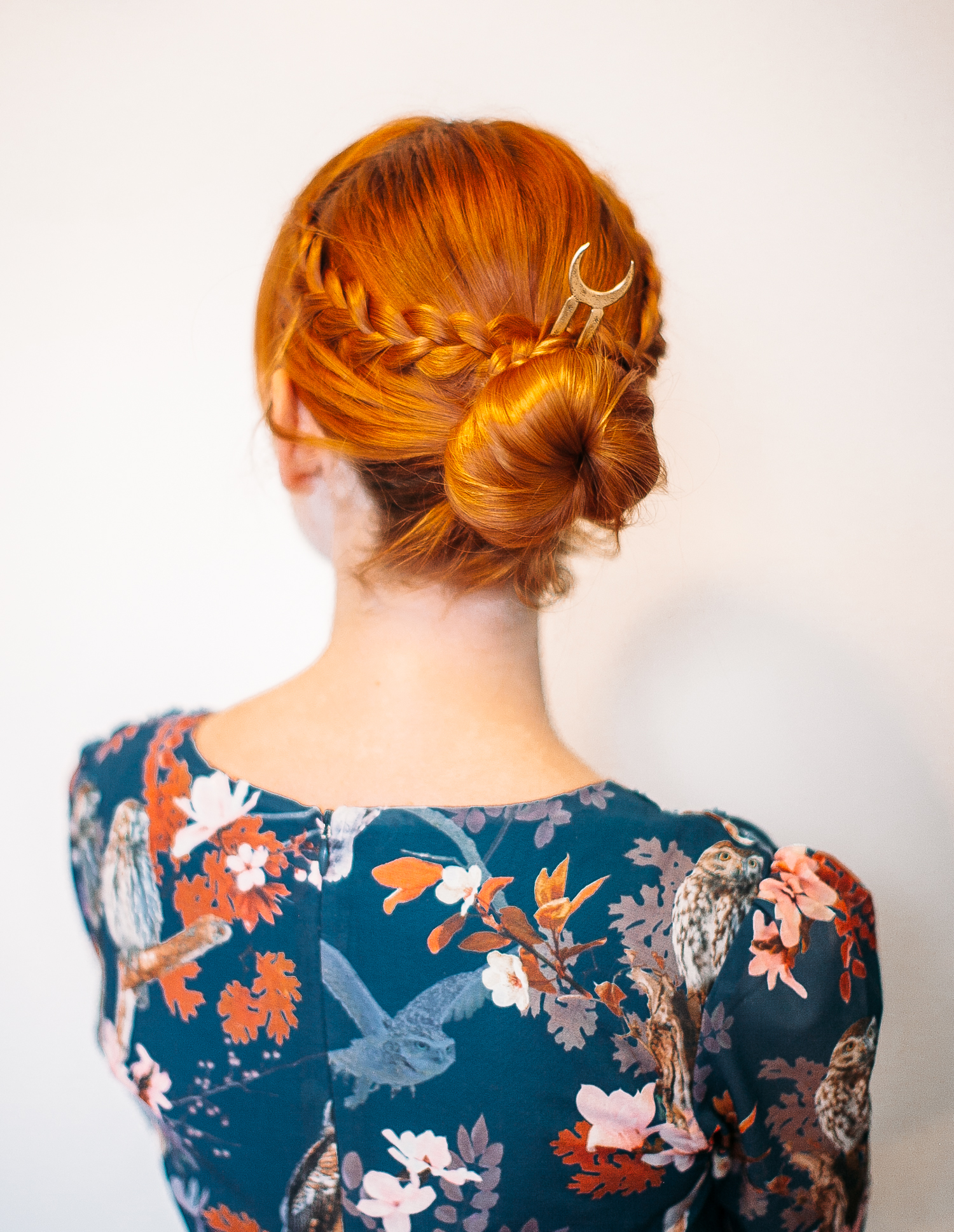 The five minute braided bun (click through for the full tutorial)